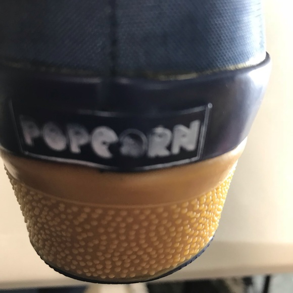 PopCorn Blue Zip-up Boots with Rubber Soles - Picture 7 of 8